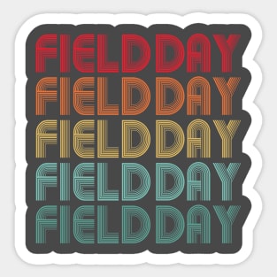 Retro Vintage Field Day Sticker